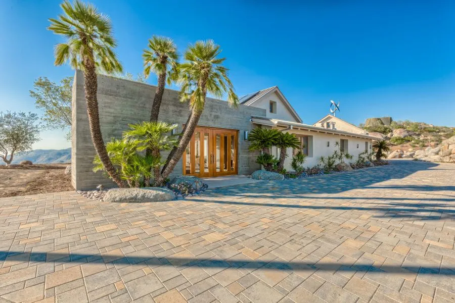 Custom-built healthy home exterior